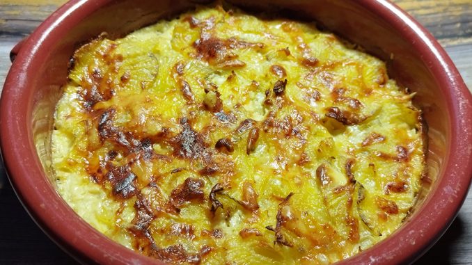 Gratin de yacon
