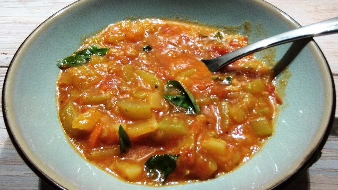 Soupe de courge serpent
